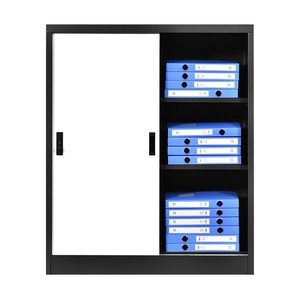 Archivador Con 2 Puerta De Oficina Almacen,Gabinete Organizador Con Cerradura Y Estantes,Moderno Guarda Archivo De Multiuso - Product Image 3