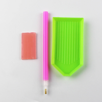Kit d'outils de peinture au diamant universel à tête en cuivre à pointe unique peint à la main personnalisable trousse à outils colorée personnalisée