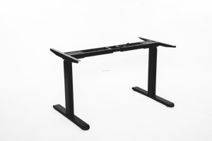 Bureau de jeu réglable en hauteur à double moteur Timotion à bas prix, tables élévatrices noires, bureau de direction - Product Image 5