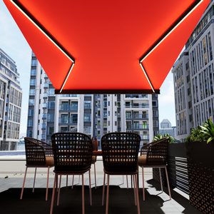 Nueva Pérgola Retráctil Eléctrica a Prueba de Luz, <span class=keywords><strong>Toldo</strong></span> de Aluminio, Apertura Automática, Fácil Instalación en Patio - Product Image 5
