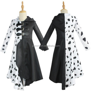 Disfraz de <span class=keywords><strong>Cruella</strong></span> de película de TV para mujeres adultas, disfraz de reina malvada, disfraz de fantasía para Halloween, peluca, <span class=keywords><strong>vestido</strong></span> elegante para fiesta de cumpleaños - Product Image 4