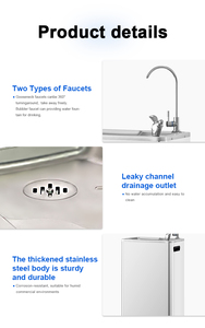 Bebedero Público Purificador de <span class=keywords><strong>Agua</strong></span> para Campus, Cantina Escolar, Dormitorio, Máquina Purificadora de <span class=keywords><strong>Agua</strong></span> Comercial de Gran Flujo - Product Image 3