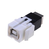Meistverkaufter USB-B-Buchsen-Keystone-Koppler, vergoldet, Durchgangskoppler, Einsteckmodul für Wandplatte, USB 2.0, 480 Mbit/s, Kupfer, ABS