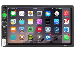 Prezzo più economico 7010b 7 pollici touch screen Car Stereo Mirror Link Bluetooth Car FM Radio con fotocamera SWC