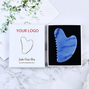 Massaggiatore Facciale <span class=keywords><strong>Gua</strong></span> <span class=keywords><strong>Sha</strong></span> in Giada Vera Avventurina Blu Naturale Anti-invecchiamento Strumento <span class=keywords><strong>Gua</strong></span> <span class=keywords><strong>Sha</strong></span> con Marchio Privato <span class=keywords><strong>Pietra</strong></span> <span class=keywords><strong>Gua</strong></span> <span class=keywords><strong>Sha</strong></span> per il Viso con Dentellatura - Product Image 6