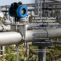 Explosion-proof Level Transmitter 4-20mA HART ATEX Certified LCD for Wastewater Treatment Plant Water Quality Measurement