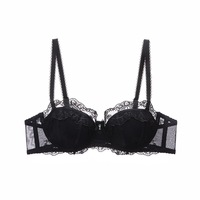 Neues benutzer definiertes Logo OEM/ODM Luxus bestickte Spitze Sexy Unterwäsche Dünner Ring aus weichem Stahl zur Unterstützung großer Brüste Sammeln Sie einen BH