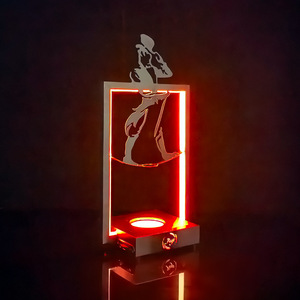 Led Illuminated <b>Wine</b> <b>Rack</b> Rectangle Modern Design Party Use With Color Changing Light Base For Champagne Display - Product Image 1