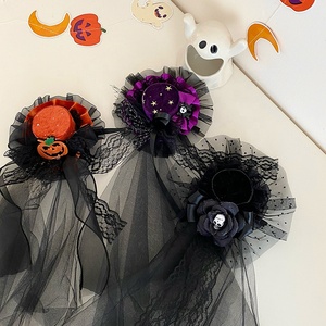 Mujer 2025 gran oferta Halloween festivo calabaza sombrero forma pinzas para el cabello moda elegante personalizado pedido a granel horquillas Accesorios - Product Image 1