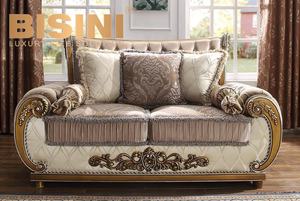 Juego de sofás de sala de estar de madera clásica de lujo, sofá de casa de <span class=keywords><strong>palacio</strong></span> tallado a mano de provincia francesa - Product Image 4