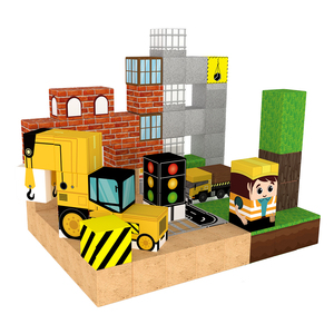 ตัวต่อแม่เหล็ก Pixel Farm <span class=keywords><strong>World</strong></span> Play Set พร้อมฟิกเกอร์ กล่องเหล็กพกพา ของเล่นเสริมพัฒนาการ STEM สำหรับเด็กอายุ 3 ปีขึ้นไป - Product Image 3
