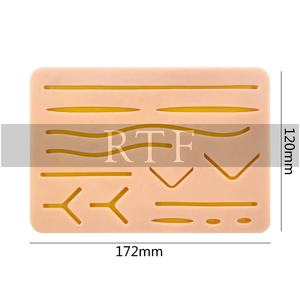Almohadilla de entrenamiento de sutura duradera, molde de silicona para la piel para estudiantes de veterinario Dental - Product Image 2