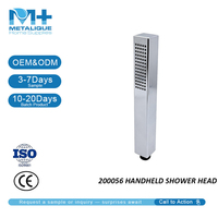 Douche à main en gros, fonction simple, chromée, en ABS, pour l'exportation