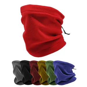 Custom Logo Windproof Snood Neck Warmer Gaiter Face Cover for Winter Cold Weather Neckwear Tube Scarf Tubular Bandanas