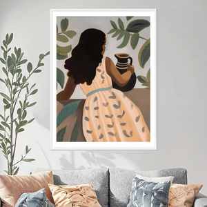 Toile murale décorative de portrait aquarelle abstraite moderne, écologique et luxueuse, avec cadre extérieur, pour chambre à coucher et salon <span class=keywords><strong>TOPART</strong></span> - Product Image 3