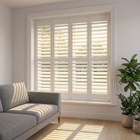Porte à persiennes pliante moderne en bois massif, taille personnalisable, volet en bois à double battant, persiennes réglables, écologique, pour maison et villa