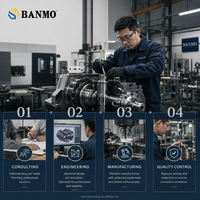 BANMO Tafelmodel Peristaltische Pomp Spuitmond Zakjesvulfmachine Semi-automatische Doseermachine voor Sap Mini-vulmachine
