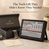 Kylendar Smart E-Ink Calendar Gift Box Set Jam Dunia Berita Cuaca 4 Mode Hadiah Keluarga Dilengkapi Wi-Fi RTS Countdown
