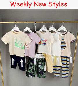 Conjuntos de Camisetas de Algodón para Bebé, Colores Variados, Estampados de Dibujos Animados, Ropa de Verano para Niños de 0 a 12 Meses, Lista para Enviar - Product Image 1