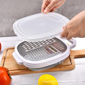 Râpe à légumes multifonction en acier inoxydable Yangjiang, outil de cuisine blanc, lavage à la main uniquement - Product Image 2