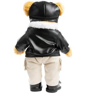 Customized 12 Inch Plush Stuffed Animals Aviator Outfit Goggles Flight Suit <strong>Teddy</strong> <strong>Bear</strong> - Product Image 2