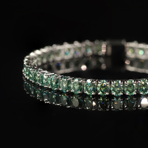 Pulsera <span class=keywords><strong>de</strong></span> <span class=keywords><strong>tenis</strong></span> vintage <span class=keywords><strong>de</strong></span> moissanita verde con corte ovalado, pulsera <span class=keywords><strong>de</strong></span> plata <span class=keywords><strong>de</strong></span> ley 925, joyería <span class=keywords><strong>de</strong></span> moissanita VVS <span class=keywords><strong>para</strong></span> <span class=keywords><strong>mujer</strong></span> - Product Image 3