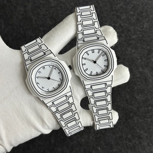 Montre carrée à chiffres arabes, style dessin animé, en plastique, étanche 3 ATM, montre de sport, montre à quartz personnalisée pour homme, Relojes Hombre - Product Image 1