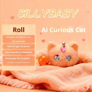 Robot Intelligente AI Cross-Border Gatto Curioso, Giocattolo di Peluche per Bambini con Voce, Imbottito in Cotone PP, Compagno Animale Domestico per la Coccole e la Crescita - Product Image 5