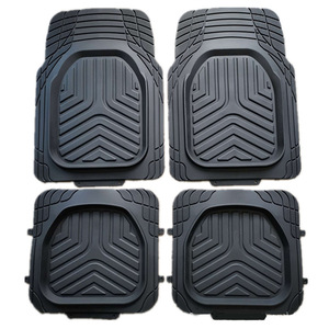 <span class=keywords><strong>Tapis</strong></span> de sol universels en PVC pour <span class=keywords><strong>voiture</strong></span> cinq places, antidérapants, imperméables, transfrontaliers, avec design découpable et ajustement standard - Product Image 1