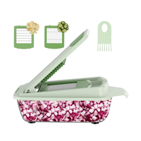 Huis & Keuken Gadgets Multi Chopper Slicer 16 Stuks Vegetarische Snijmachine Eenvoudig Te Gebruiken Groente Tool Magic Chopper