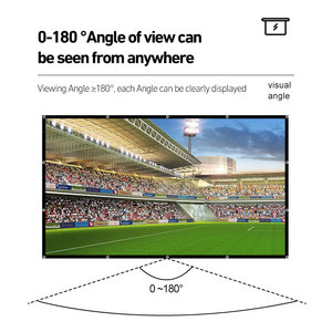 Écran de projection portable extérieur de niveau cinéma <span class=keywords><strong>4k</strong></span> pliable 120 pouces 16:9 en <span class=keywords><strong>toile</strong></span> de polyester élastique - Product Image 4