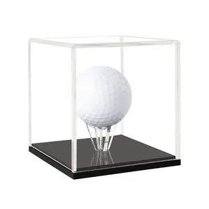 नई डिजाइन एक्रिलिक गोल्फ की गेंद स्पष्ट प्रदर्शन के मामले के लिए घर सजावट