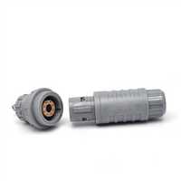 Conector de Enchufe Híbrido Eléctrico de 3P M20 de 8 Pines, Tipo VGA, de Plástico, Autoblocante, de Empuje y Tracción, Corriente Nominal
