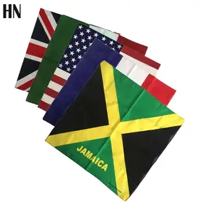 OEM定制徽标印刷所有国家/地区美国国旗头巾定制运动活动头巾