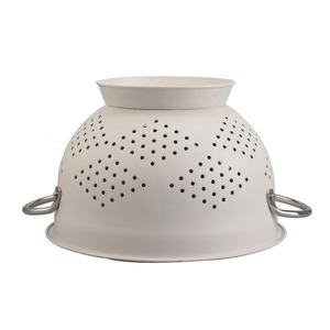 Metal <b>Colander</b> 5 Quart Powder Coated Self-draining Metal <b>Strainer</b> with Base - Product Image 5
