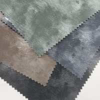 Tissu en velours glacé ultra-fin, résistant aux plis, imperméable, en cuir PU pour la confection de vestes pour hommes, usage vestimentaire et décoratif