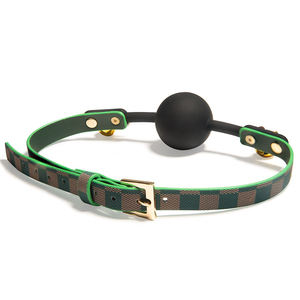 Pareja PVC BDSM Restricción Abierta Transpirable Bola Correa Mordaza Accesorios femeninos Juguetes sexuales - Product Image 5