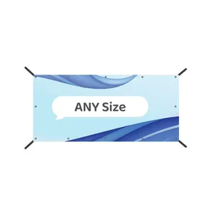 Fabricants de bannières en tissu polyester suspendues personnalisées pour l'extérieur impression de rouleaux de bannière flexible en PVC pour affiche publicitaire