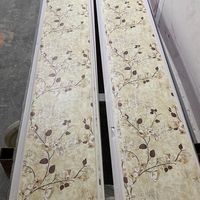 Panel de Pared de PVC Laminado Económico, Color Madera, Falso Techo de PVC, Impresión de Azulejos, Estampado en Caliente, Panel de Techo de PVC Blanco Puro Cromado