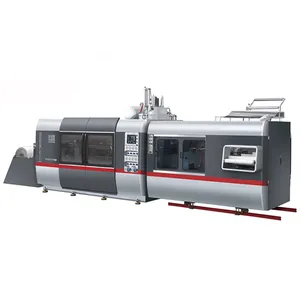 Automatische Deckelbechermaschine Kaffeebecherdeckelherstellungsformungsmaschine Einweg-Papierbecher Kunststoffdeckelherstellungsmaschine