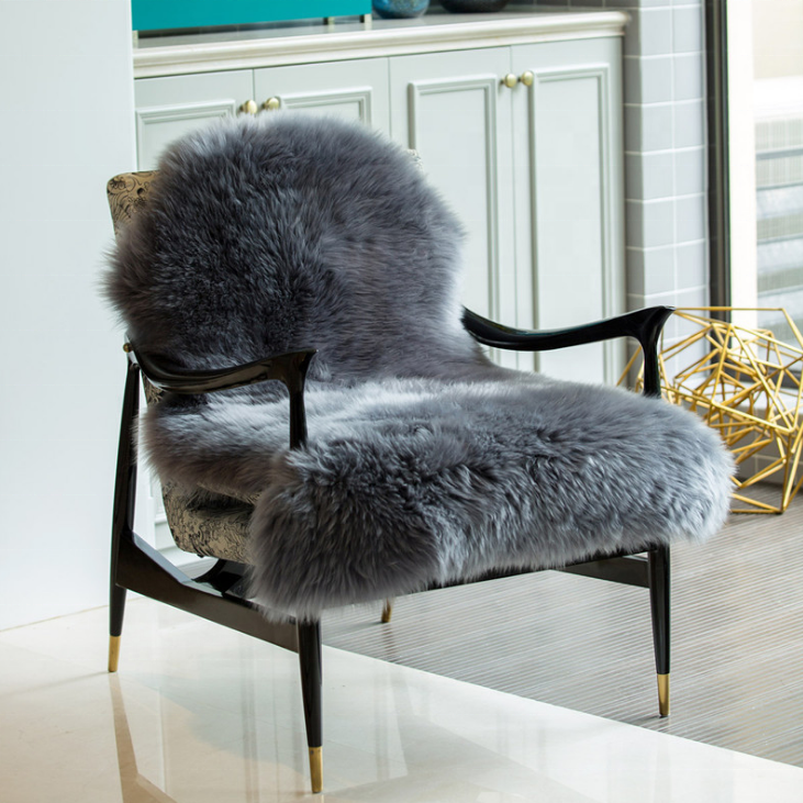 Меховые одеяла, коврики для гостиной, эко-загар, овчина из Зеландии, настоящая австралийская или Новая пластина длиной из натурального меха и натурального меха