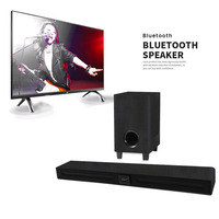 Barres de Son Sans Fil Home Cinéma en Bois à Meilleure Vente avec Basses Puissantes, Marron