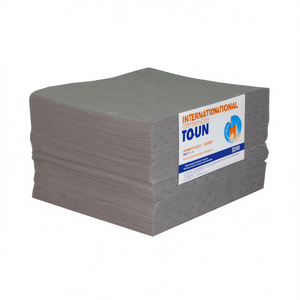 Feuilles absorbantes universelles Ttake, grises, en fibres fines, 200 mm x 200 mm, pour usage industriel - Product Image 2