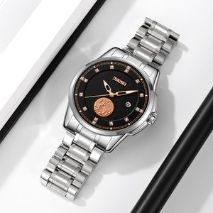 Relojes Skmei 9321, Reloj de Cuarzo para Hombre, Correa de Acero Inoxidable, Diseño Sencillo Antiguo, Esfera de 48 mm, <span class=keywords><strong>Buena</strong></span> Calidad, Muestra con Logotipo OEM - Product Image 2