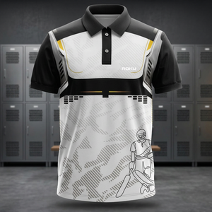 Maillots de cricket personnalisables pour hommes – Respirants, durables, séchage rapide, légers, en tissu toile imprimé numériquement, coupe courte - Product Image 3