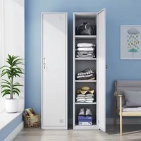 Armoire en acier à une porte, armoire de rangement en métal imperméable pour salle de sport, école, lieu de travail, organisateur durable et verrouillable