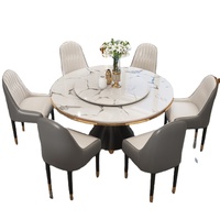 Chaise de salle à manger de haute qualité, table basse en marbre pour restaurant, table à manger en métal, ensembles de tables à manger nordiques