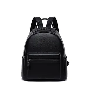2020 new stylish modern leather backpack china factory high quality women backpack custom made