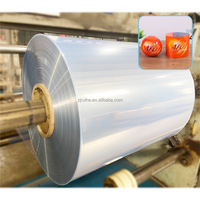 Film rétractable en PVC rigide transparent, étiquette résistante à l'humidité pour les bouteilles de thé, de café et de jus