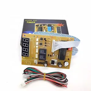 Super NEG Placa de temporizador de 4 dígitos, dispositivo compatível com PS2/PC, dispositivo seletor de moedas, temporizador digital 4 de grande venda